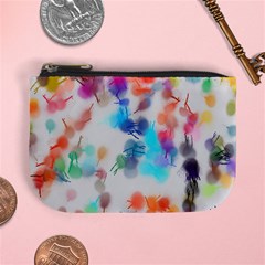 Paint Splashes Canvas                                     Mini Coin Purse by LalyLauraFLM