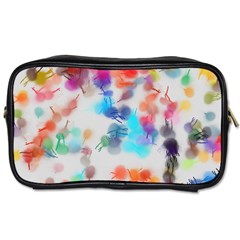 Paint Splashes Canvas                                      Toiletries Bag (two Sides) by LalyLauraFLM