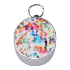 Paint Splashes Canvas                                      Silver Compass (mini) by LalyLauraFLM