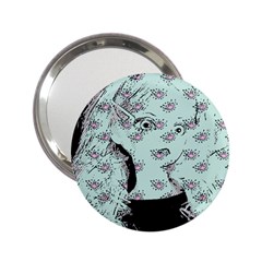 Wide Eyed Girl 2 25  Handbag Mirrors by snowwhitegirl