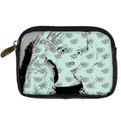 Wide Eyed Girl Digital Camera Leather Case by snowwhitegirl