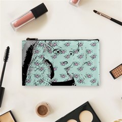 Wide Eyed Girl Cosmetic Bag (small) by snowwhitegirl