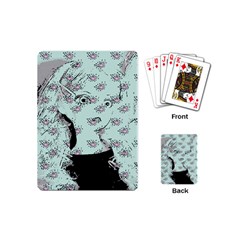 Wide Eyed Girl Playing Cards Single Design (mini) by snowwhitegirl