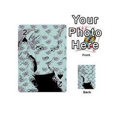 Wide Eyed Girl Playing Cards 54 Designs (mini) by snowwhitegirl