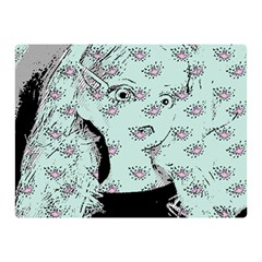 Wide Eyed Girl Double Sided Flano Blanket (mini)  by snowwhitegirl