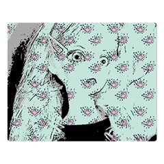 Wide Eyed Girl Double Sided Flano Blanket (large)  by snowwhitegirl