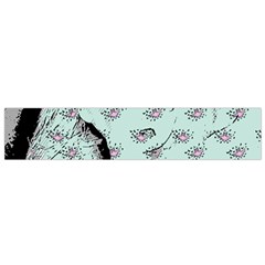 Wide Eyed Girl Small Flano Scarf by snowwhitegirl