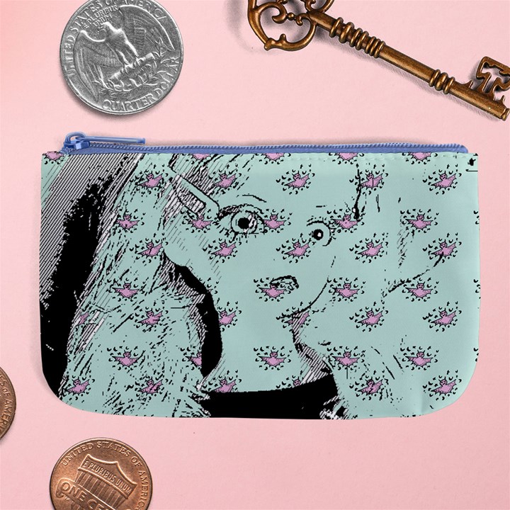 Wide Eyed Girl Large Coin Purse