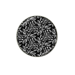 Fabric Pattern Flower Hat Clip Ball Marker (4 Pack) by Bajindul