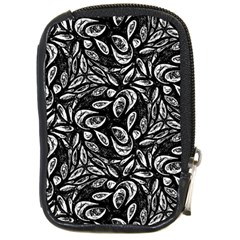 Fabric Pattern Flower Compact Camera Leather Case by Bajindul