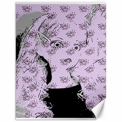 Wide Eyed Girl Lilac Canvas 18  X 24  by snowwhitegirl