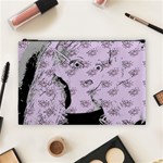 Wide Eyed Girl Lilac Cosmetic Bag (Large) Front