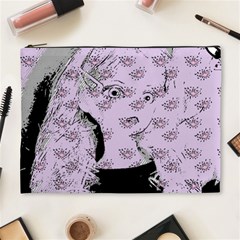 Wide Eyed Girl Lilac Cosmetic Bag (xl) by snowwhitegirl