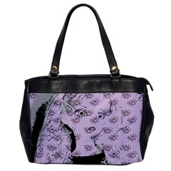 Wide Eyed Girl Lilac Oversize Office Handbag