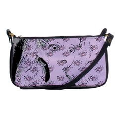 Wide Eyed Girl Lilac Shoulder Clutch Bag by snowwhitegirl