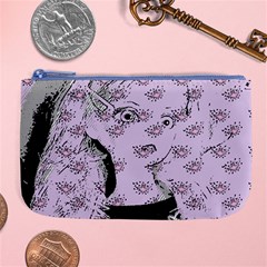 Wide Eyed Girl Lilac Large Coin Purse by snowwhitegirl