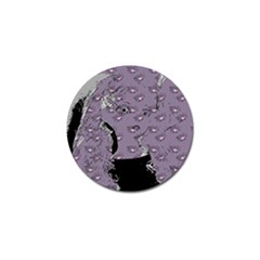 Wide Eyed Girl Grey Lilac Golf Ball Marker (10 Pack) by snowwhitegirl