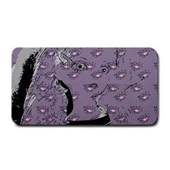 Wide Eyed Girl Grey Lilac Medium Bar Mats by snowwhitegirl