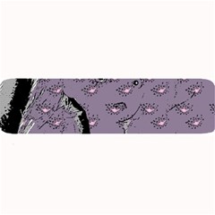 Wide Eyed Girl Grey Lilac Large Bar Mats by snowwhitegirl