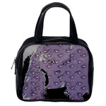 Wide Eyed Girl Grey Lilac Classic Handbag (Two Sides) Back