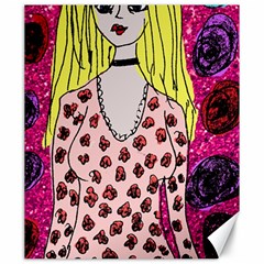 Nineties Girl Glitter Canvas 20  X 24  by snowwhitegirl