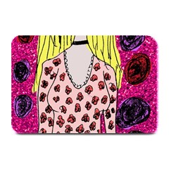 Nineties Girl Glitter Plate Mats by snowwhitegirl