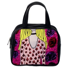 Nineties Girl Glitter Classic Handbag (one Side) by snowwhitegirl