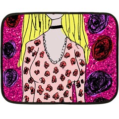 Nineties Girl Glitter Double Sided Fleece Blanket (mini)  by snowwhitegirl