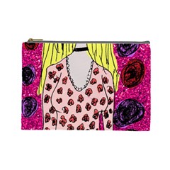 Nineties Girl Glitter Cosmetic Bag (large) by snowwhitegirl