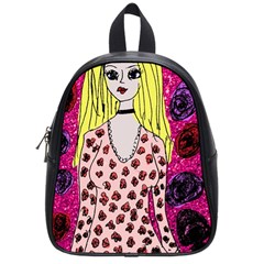 Nineties Girl Glitter School Bag (small) by snowwhitegirl