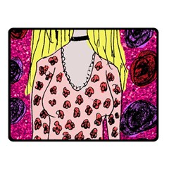 Nineties Girl Glitter Fleece Blanket (small) by snowwhitegirl