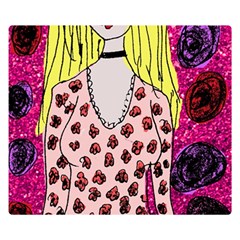 Nineties Girl Glitter Double Sided Flano Blanket (small)  by snowwhitegirl