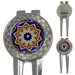 Background Mandala Star 3-in-1 Golf Divots by Mariart