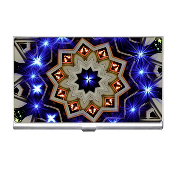 Background Mandala Star Business Card Holder