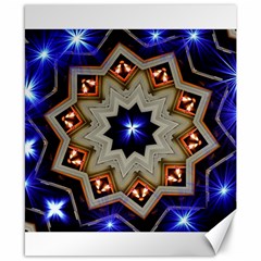 Background Mandala Star Canvas 8  X 10  by Mariart