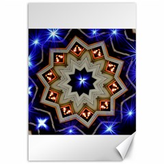 Background Mandala Star Canvas 12  X 18  by Mariart