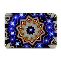 Background Mandala Star Small Doormat  by Mariart