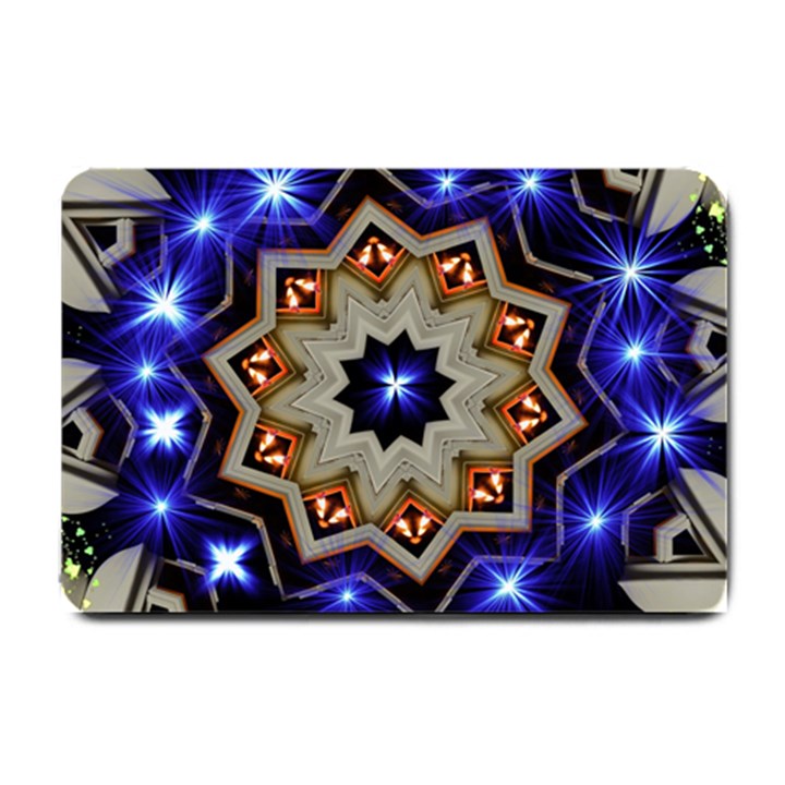 Background Mandala Star Small Doormat 