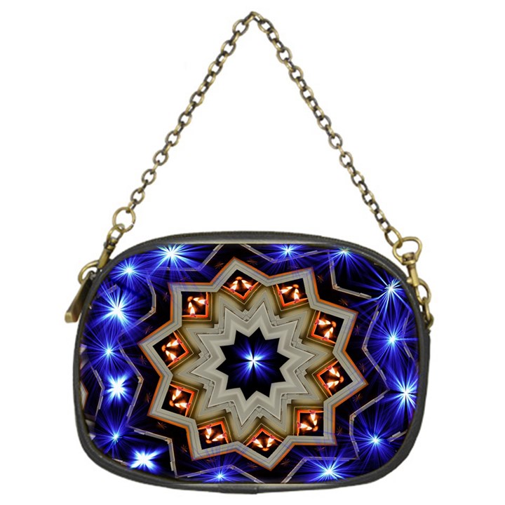 Background Mandala Star Chain Purse (One Side)