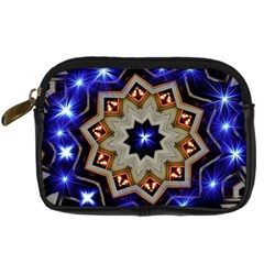 Background Mandala Star Digital Camera Leather Case by Mariart