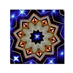 Background Mandala Star Small Satin Scarf (square) by Mariart