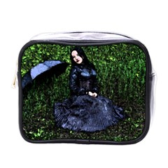 Gotthic Girl With Umbrella Mini Toiletries Bag (one Side) by snowwhitegirl