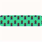 Nerdy 60s  Girl Pattern Seafoam Green Large Bar Mats 32 x8.5  Bar Mat