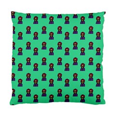 Nerdy 60s  Girl Pattern Seafoam Green Standard Cushion Case (two Sides)