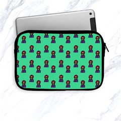 Nerdy 60s  Girl Pattern Seafoam Green Apple Ipad Mini Zipper Cases by snowwhitegirl