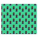 Nerdy 60s  Girl Pattern Seafoam Green Double Sided Flano Blanket (Small)  50 x40  Blanket Front