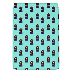 Nerdy 60s  Girl Pattern Aqua Removable Flap Cover (l) by snowwhitegirl