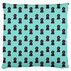 Nerdy 60s  Girl Pattern Aqua Standard Flano Cushion Case (one Side) by snowwhitegirl