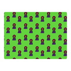 Nerdy 60s  Girl Pattern Green Double Sided Flano Blanket (mini)  by snowwhitegirl