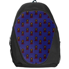 Nerdy 60s  Girl Pattern Dark Purple Backpack Bag by snowwhitegirl